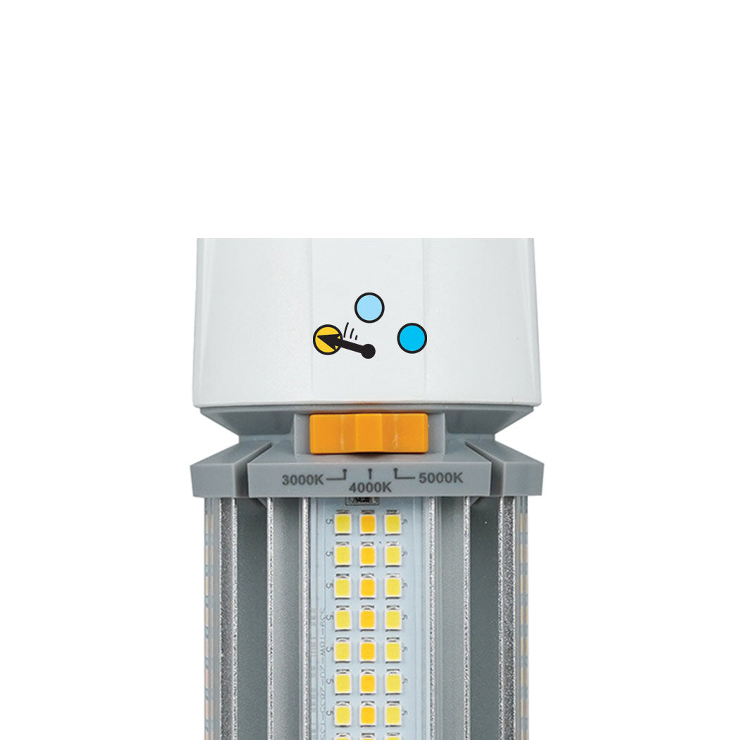 3 color and brightness settings