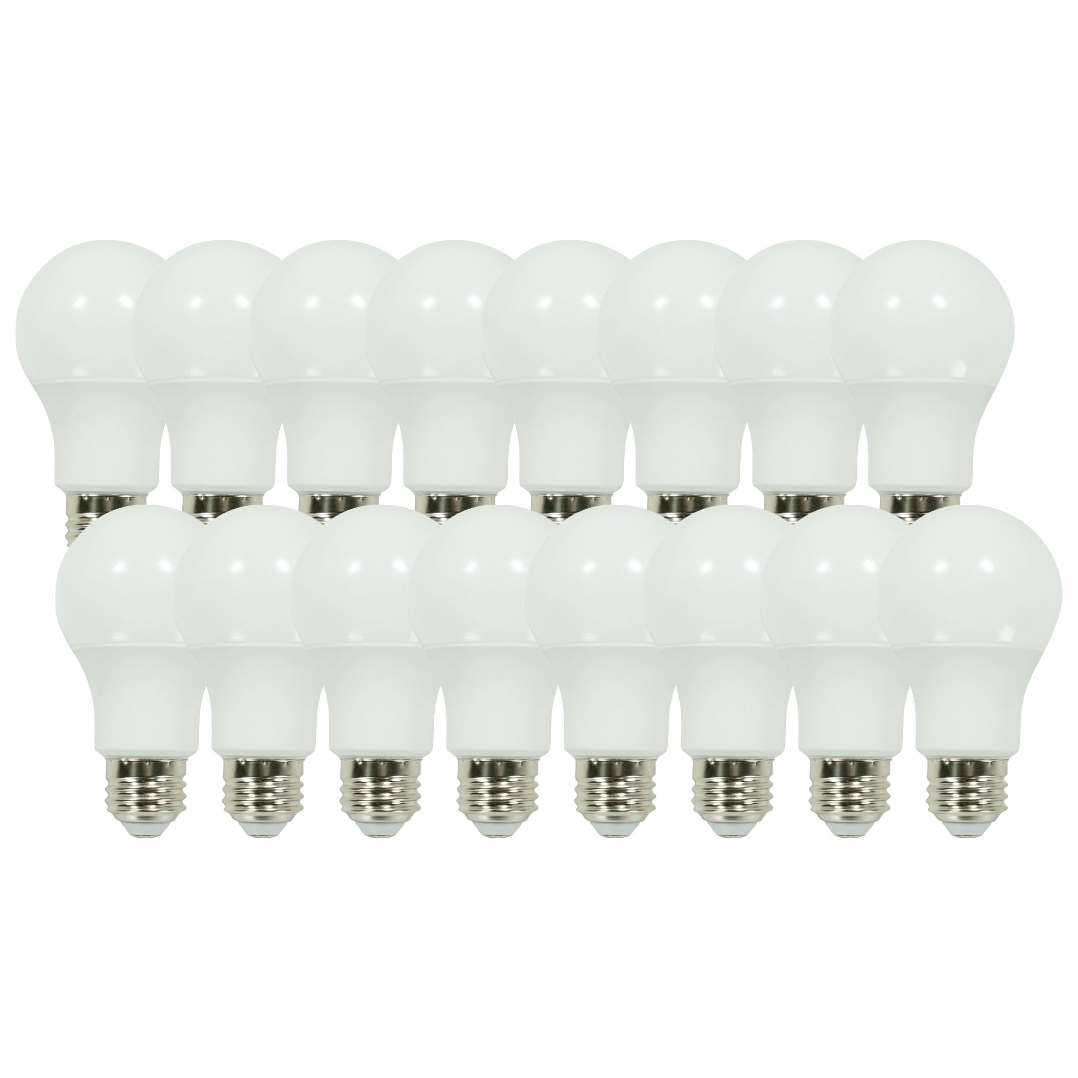 15-Pack A19 LED Light Bulbs – 100W Equivalent, Daylight 6500K, Dimmable, E26 Base (Greenlite/Maxlite)