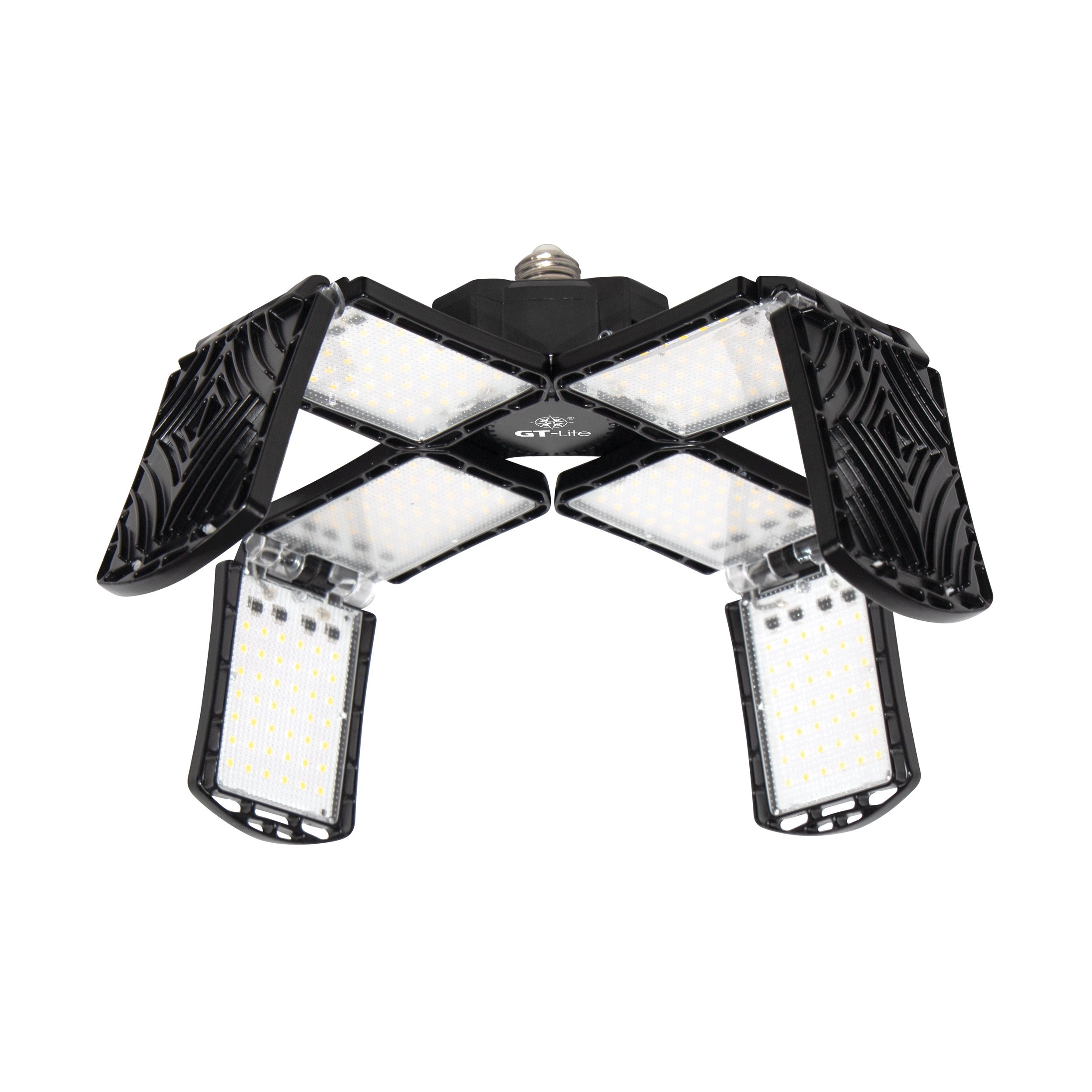 200-Watt 20,000 Lumen LED Adjustable 8-Panel Folding Bulb, 1000-Watt Equivalent, 5000K Daylight, E26