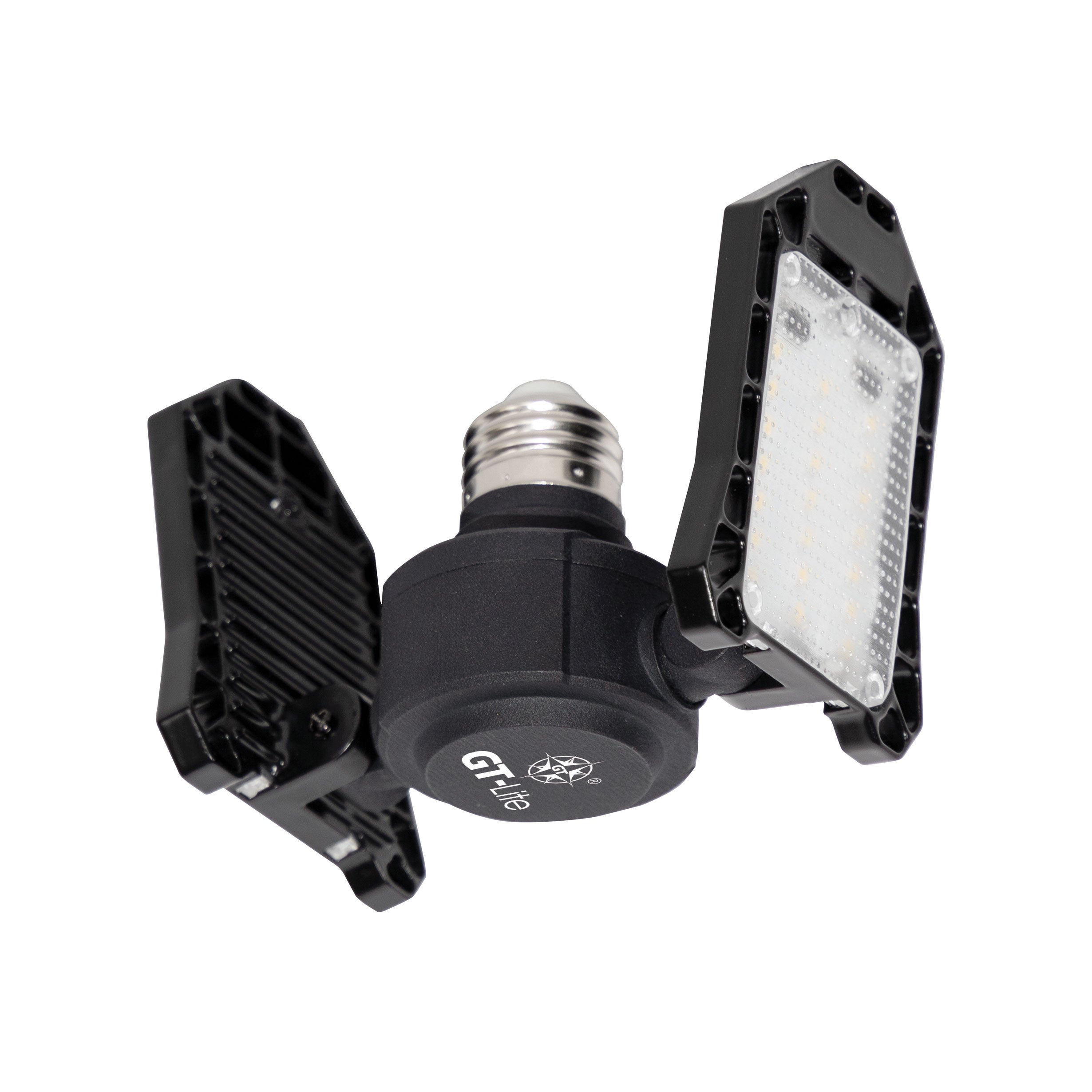 30-Watt 3000 Lumen LED Garage Light, Adjustable 2-Panel Bulb, 150-Watt Equivalent, 5000K Daylight, E26