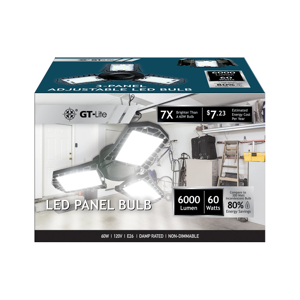 GT-Lite Adjustable 3-Panel LED Light