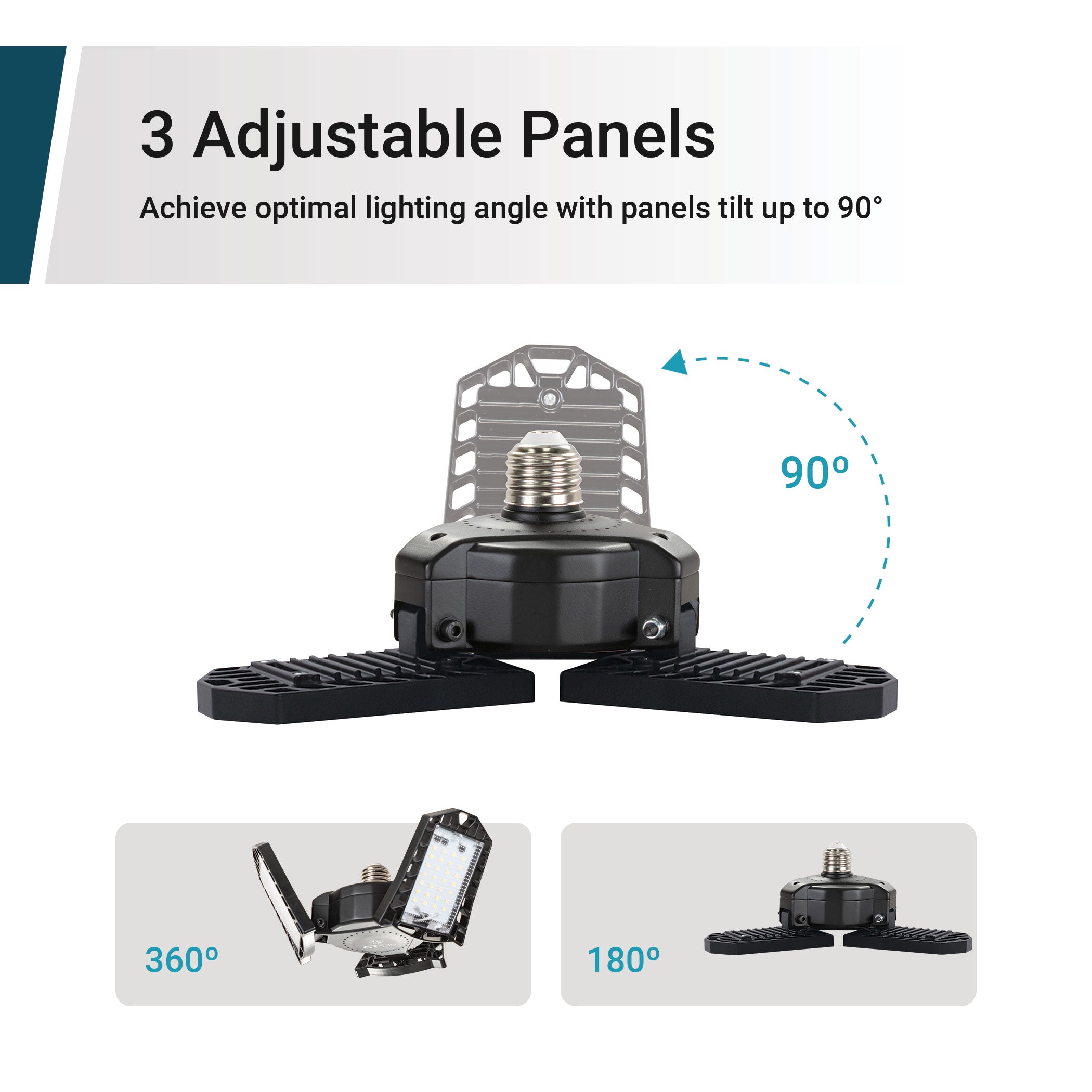 GT-Lite Adjustable 3-Panel LED Light