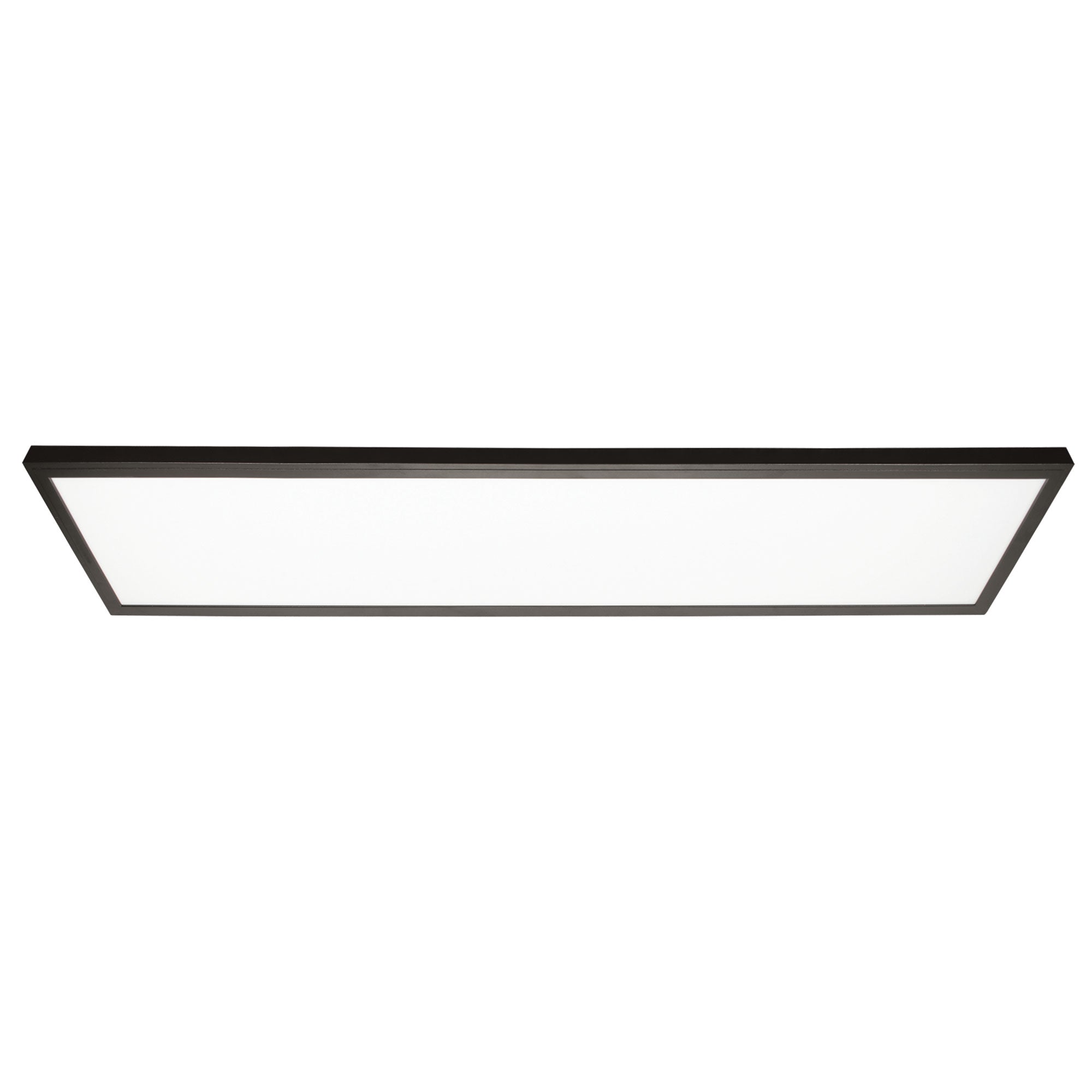 1 ft. x 4 ft. 4500 Lumen 3 Level Dimmable Brightness LED Flat Panel Light 5CCT, Black/White, 4-Pack