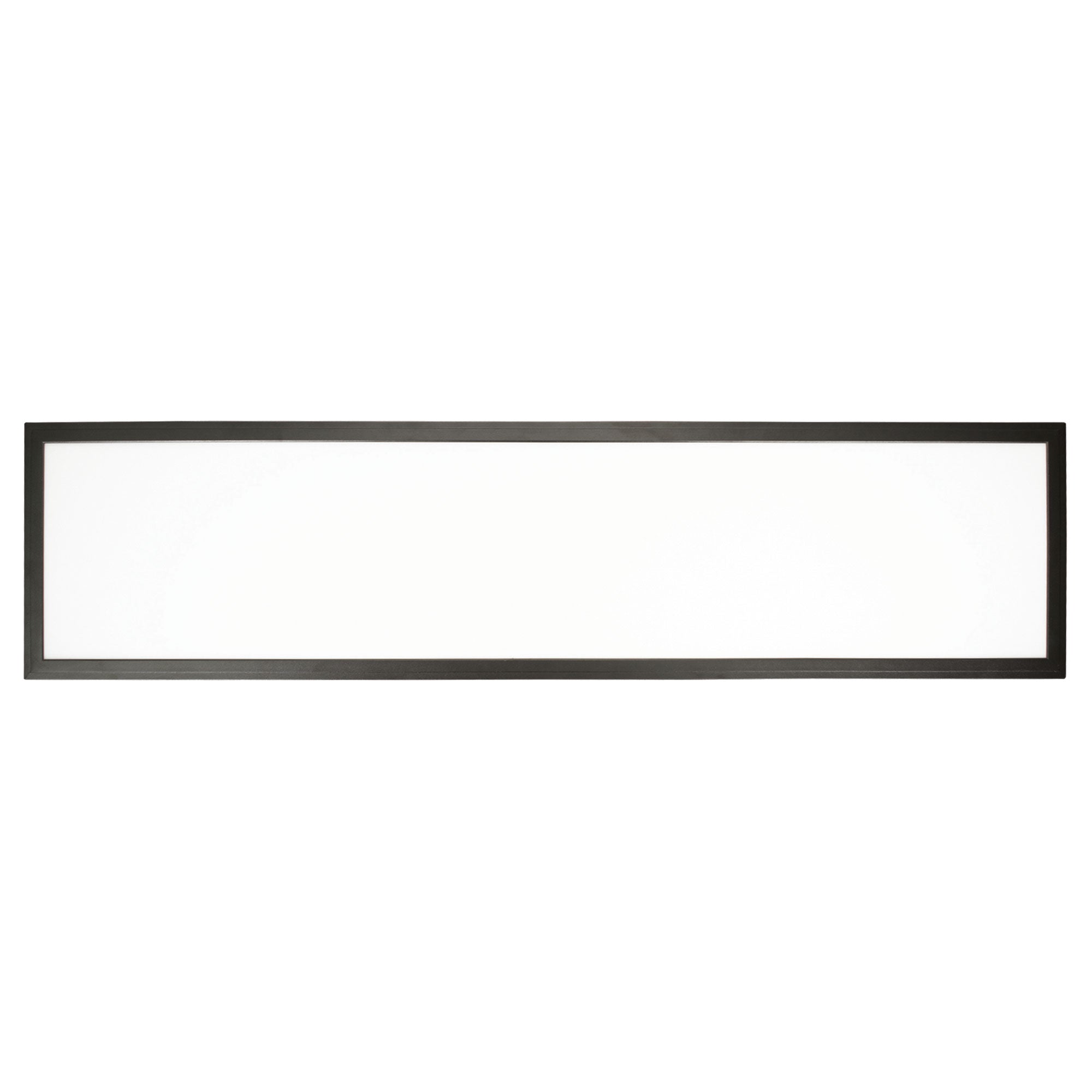 1 ft. x 4 ft. 4500 Lumen 3 Level Dimmable Brightness LED Flat Panel Light 5CCT, Black/White, 4-Pack