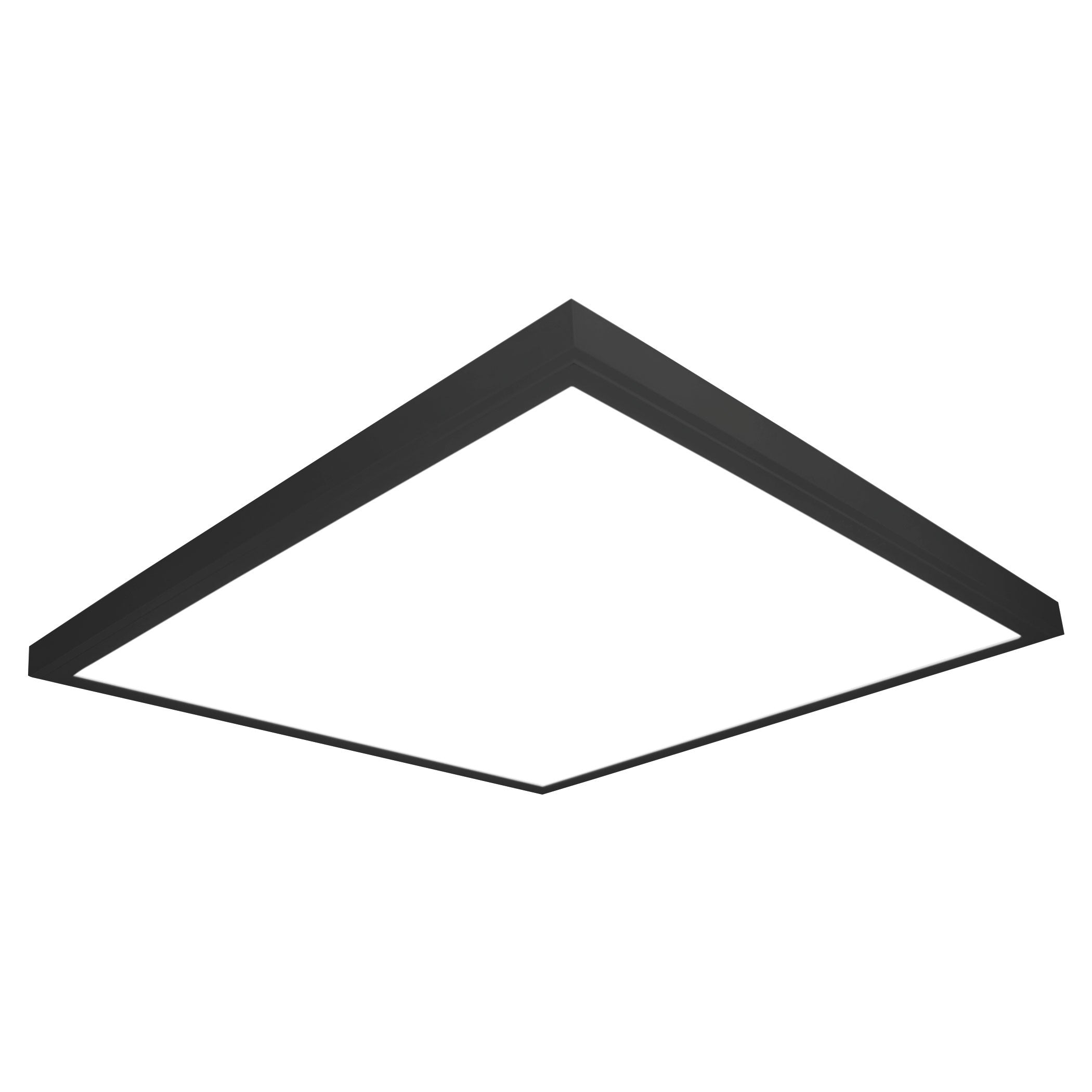 2 ft. x 2 ft. SMART-App Controlled, LED 4200 Lumen Flat Panel Light, Black Trim, 2-Pack – Apple iOS Only