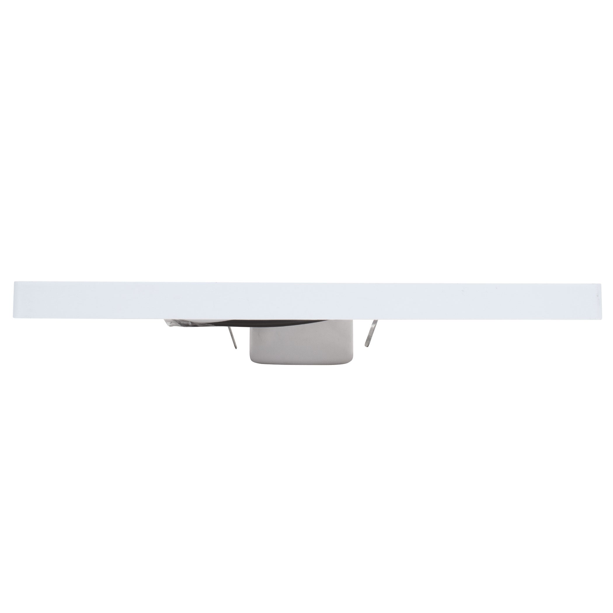 7.5" x 7.5" Square Flat Panel 1000 Lumen LED Light 5CCT White, Black and Nickel Trim Set, 6-Pack