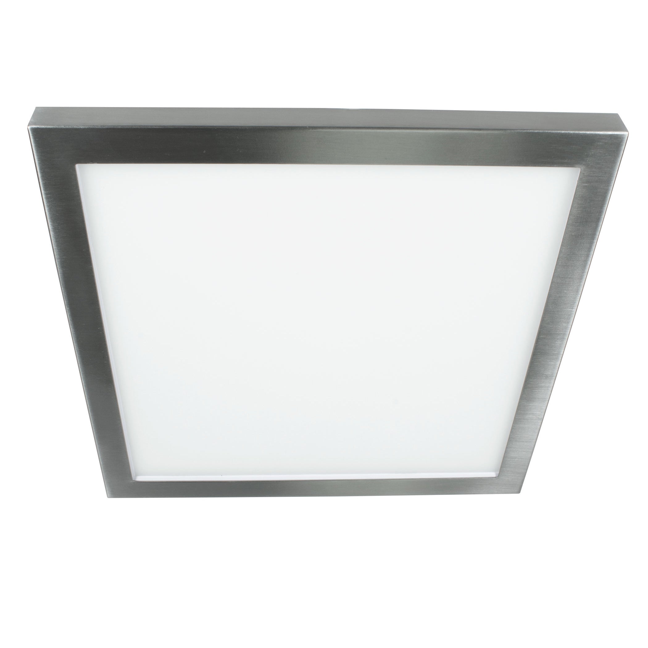 7.5" x 7.5" Square Flat Panel 1000 Lumen LED Light 5CCT White, Black and Nickel Trim Set, 6-Pack