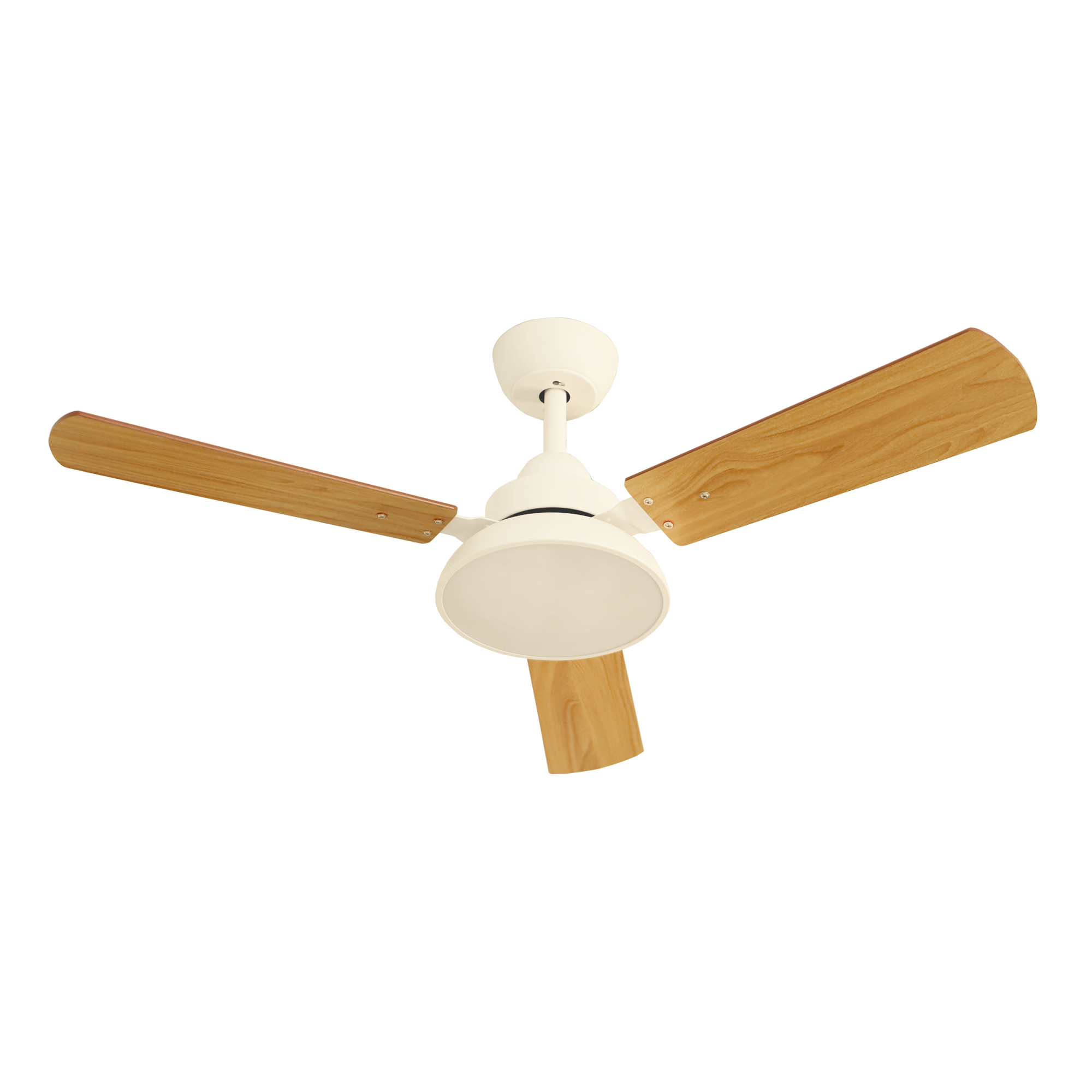 GT-Lite modern ceiling fan with light, 3-blade ceiling fan with lighted remote control, 6-speed, 3-color lighting, timer, reverse airflow