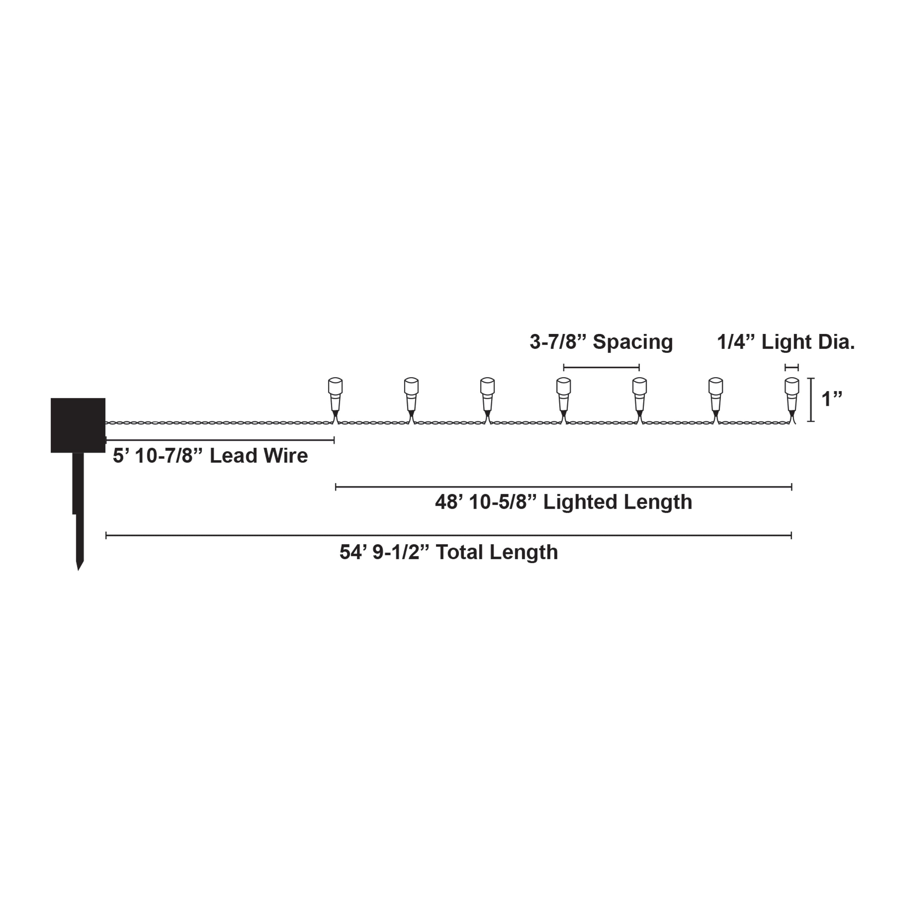 54 ft. LED 150-Light Solar String Light