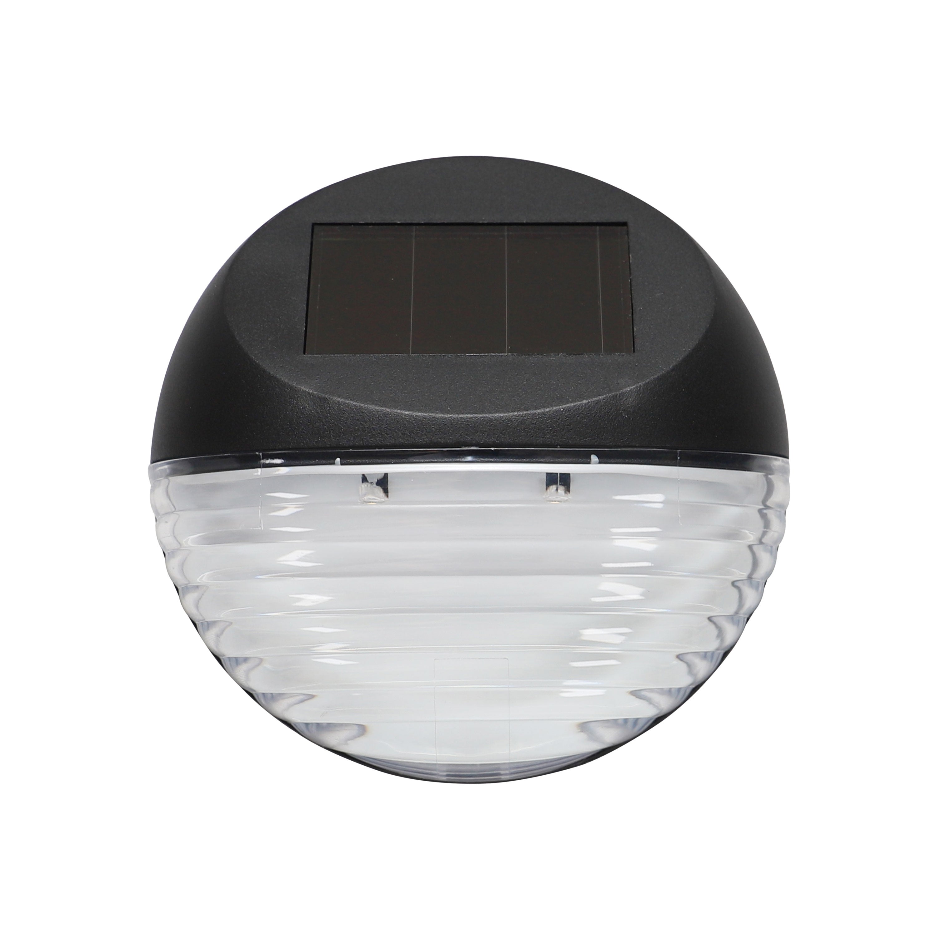 Solar-Powered LED Round Wedge Light, 4-Pack