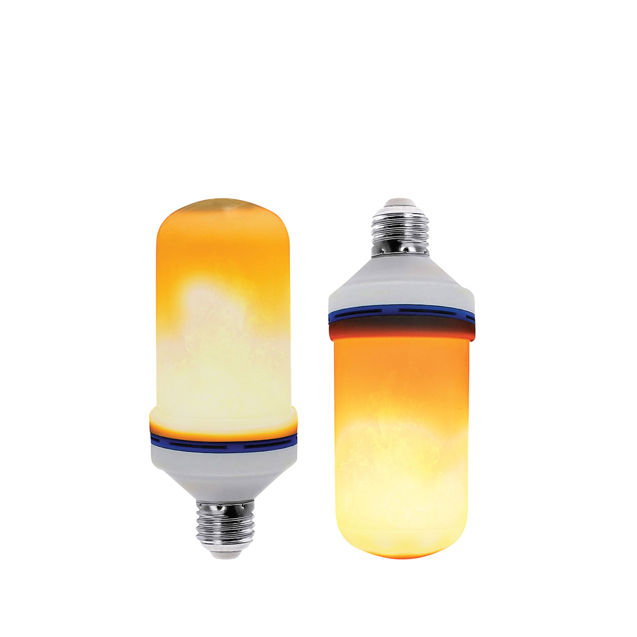 Gravity sensor ensures realistic flame direction