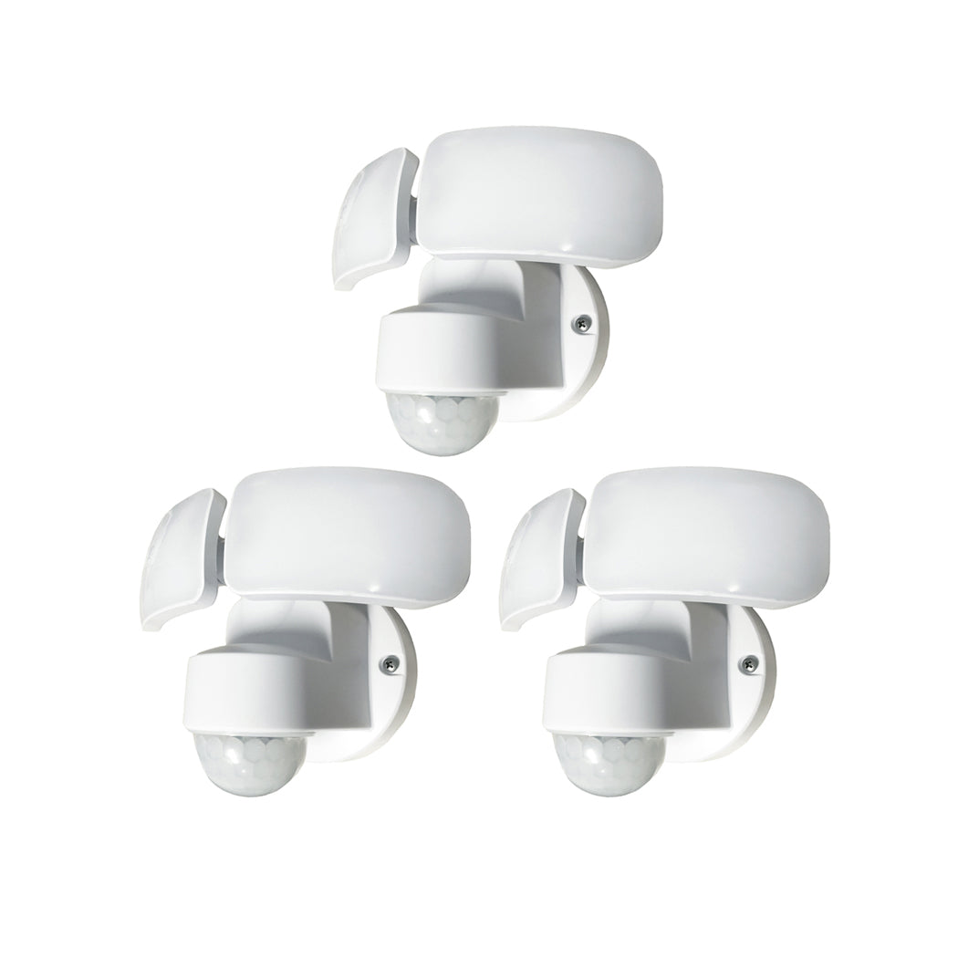 2200 Lumen LED Motion Activated Security Light w/Switch - White