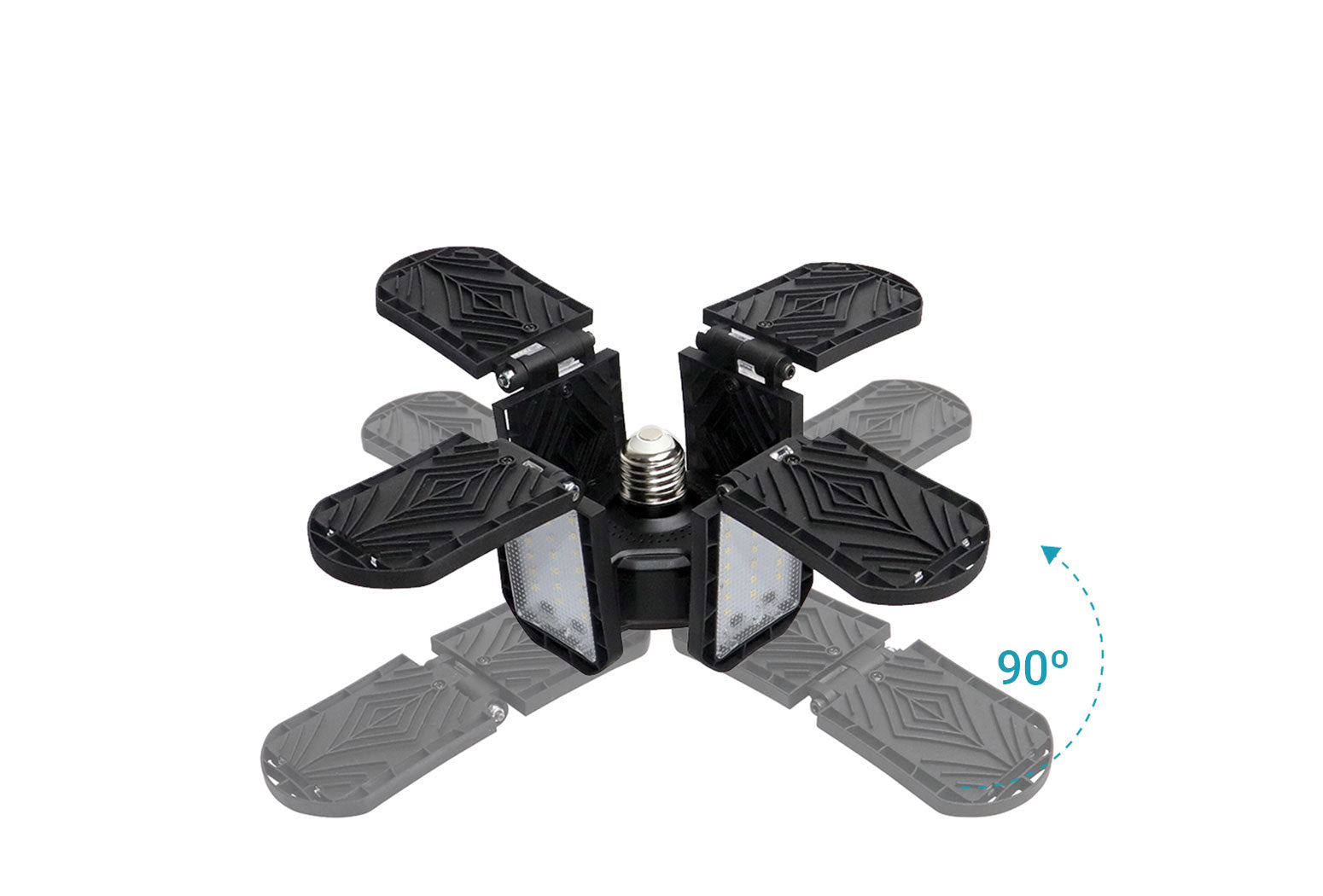 Adjustable panels pivot 90º