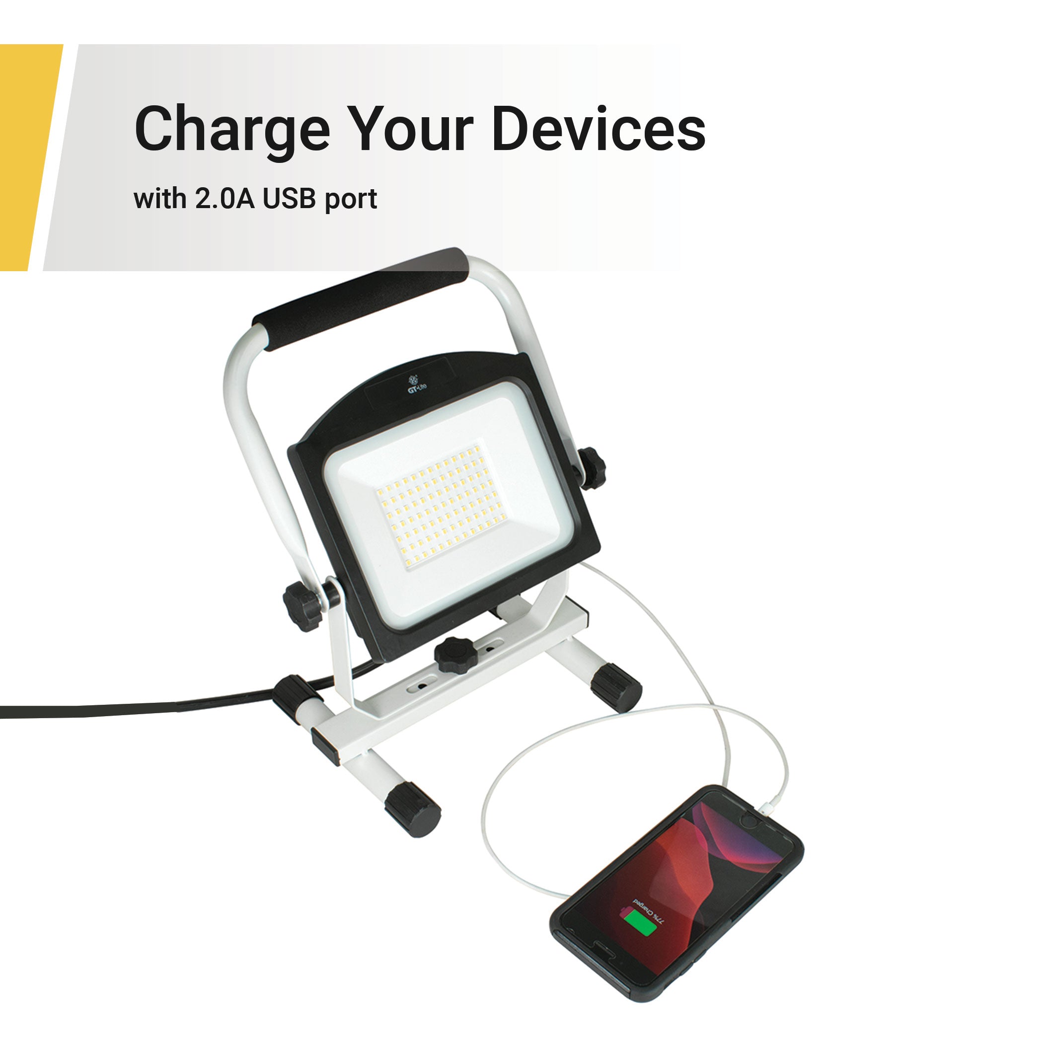 Corded Work Light with USB