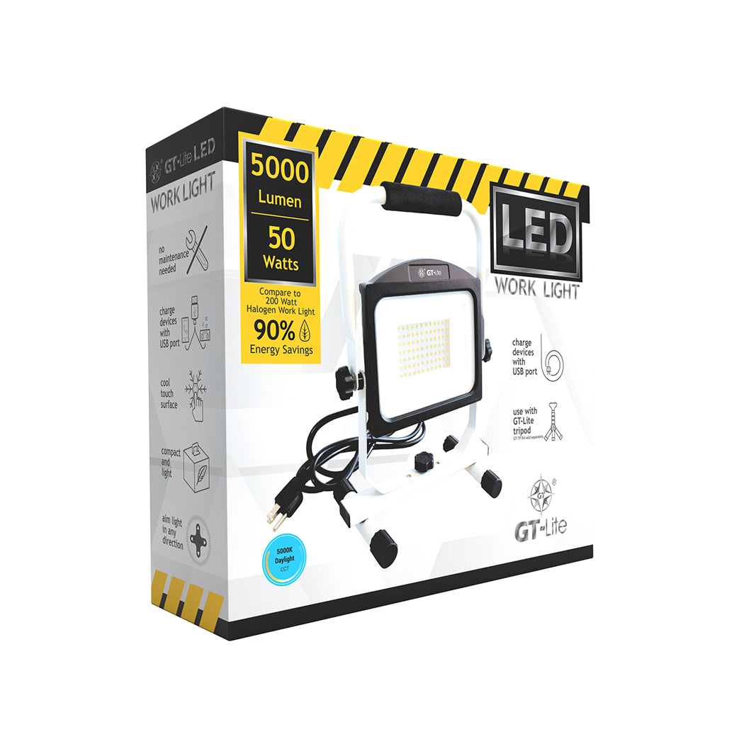 Corded Work Light with USB