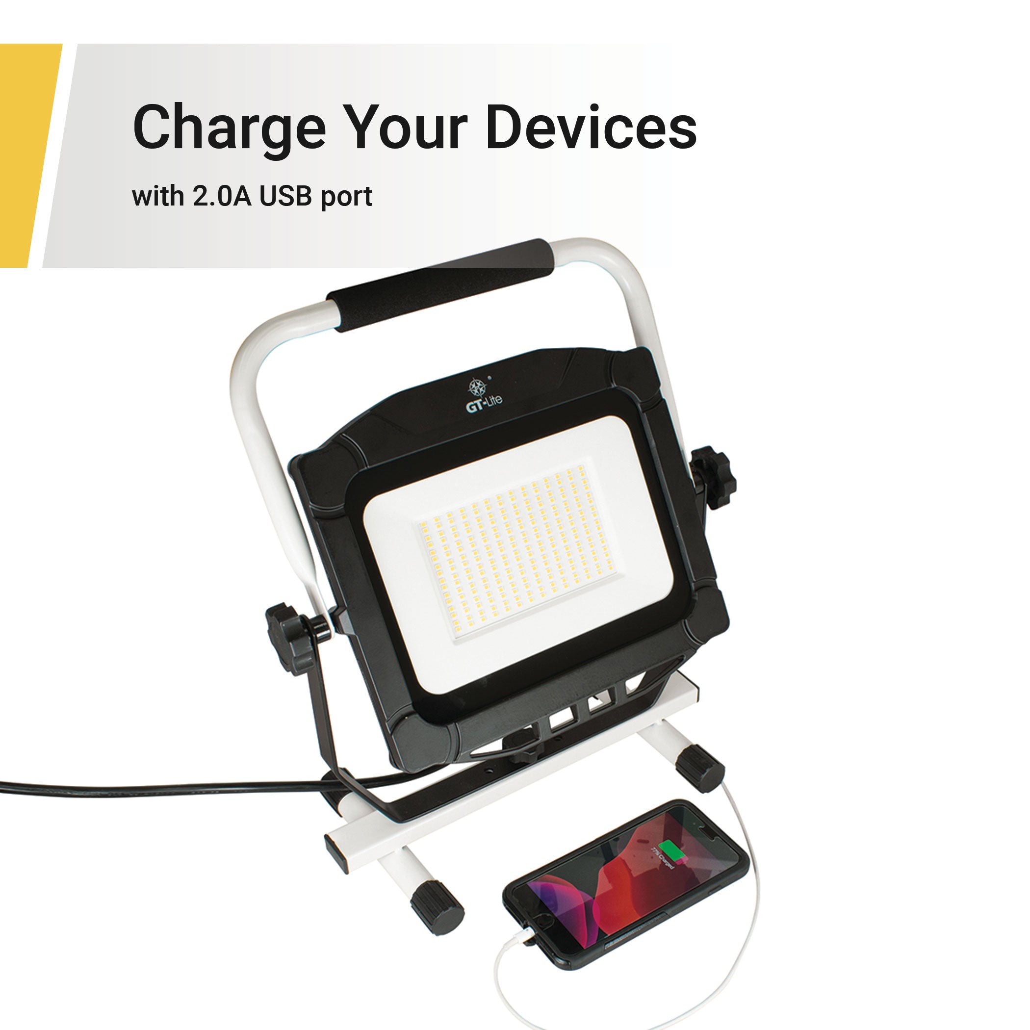 Corded Work Light with USB