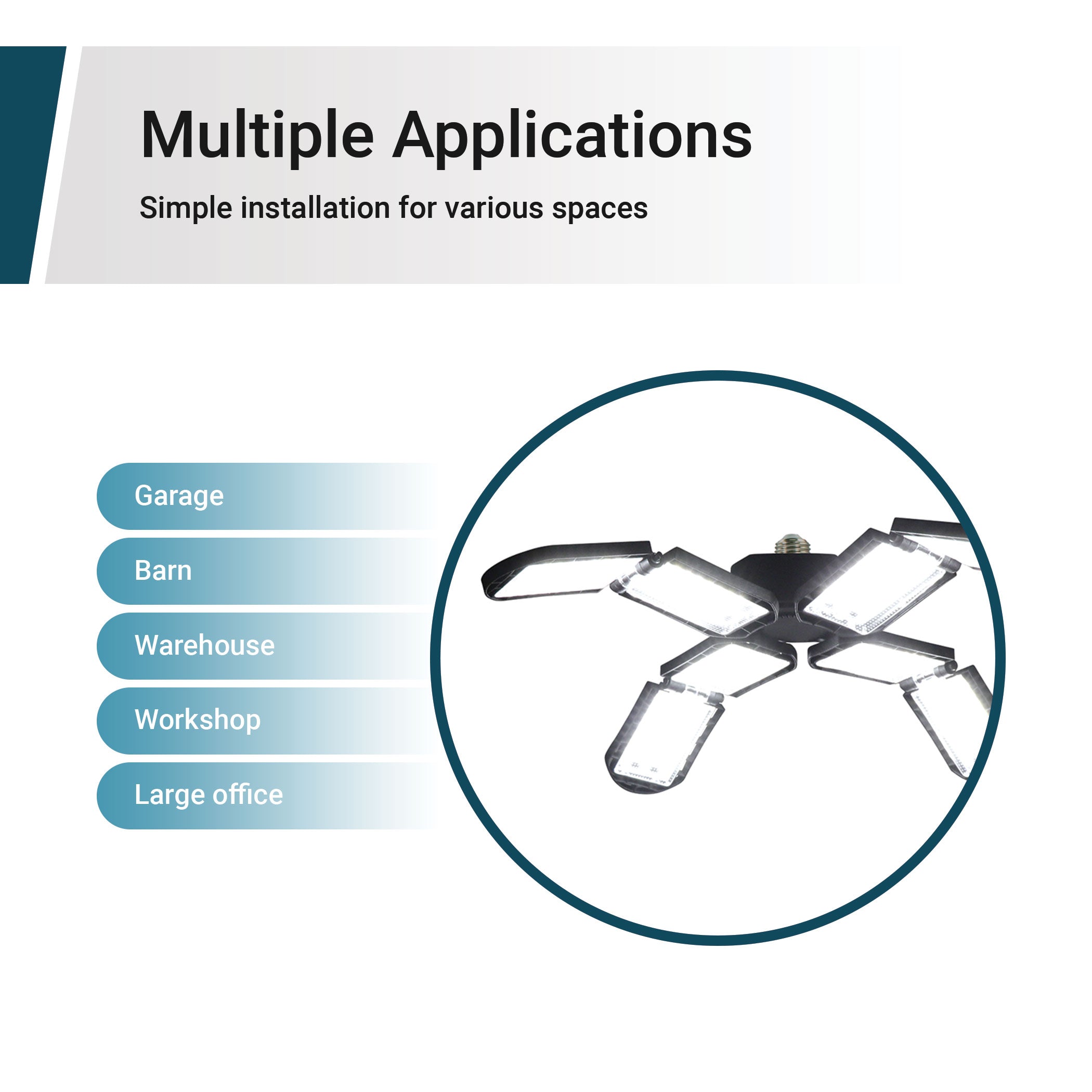 GT-Lite Adjustable 8-Panel LED Light