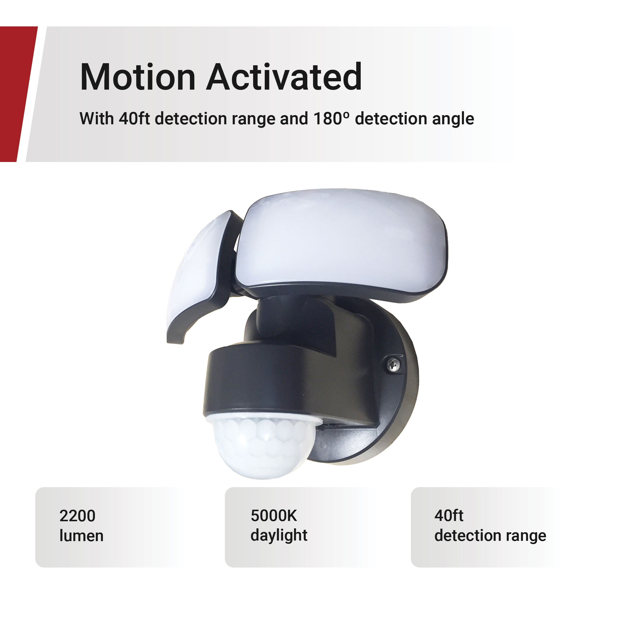 LED Motion Activated Security Light