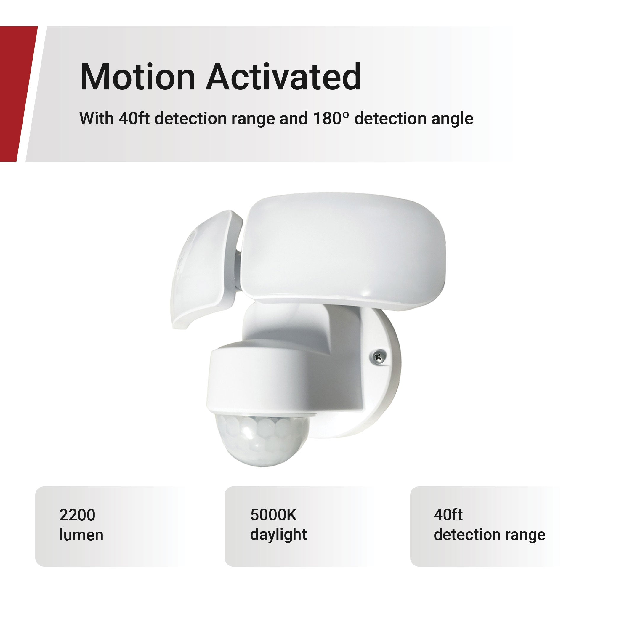 LED Motion Activated Security Light