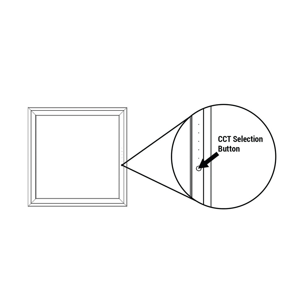 12" x 12" 1250 Lumen Integrated LED Flat Panel Light, White Trim Set, 4-Pack