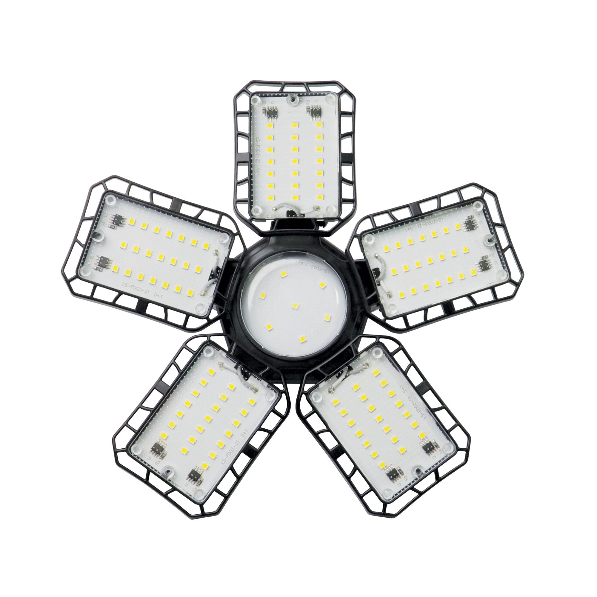 LED Garage Light 82-Watt 8000 Lumen, Adjustable 5-Panel Bulb, 450-Watt Equivalent, 6500K CCT, E26
