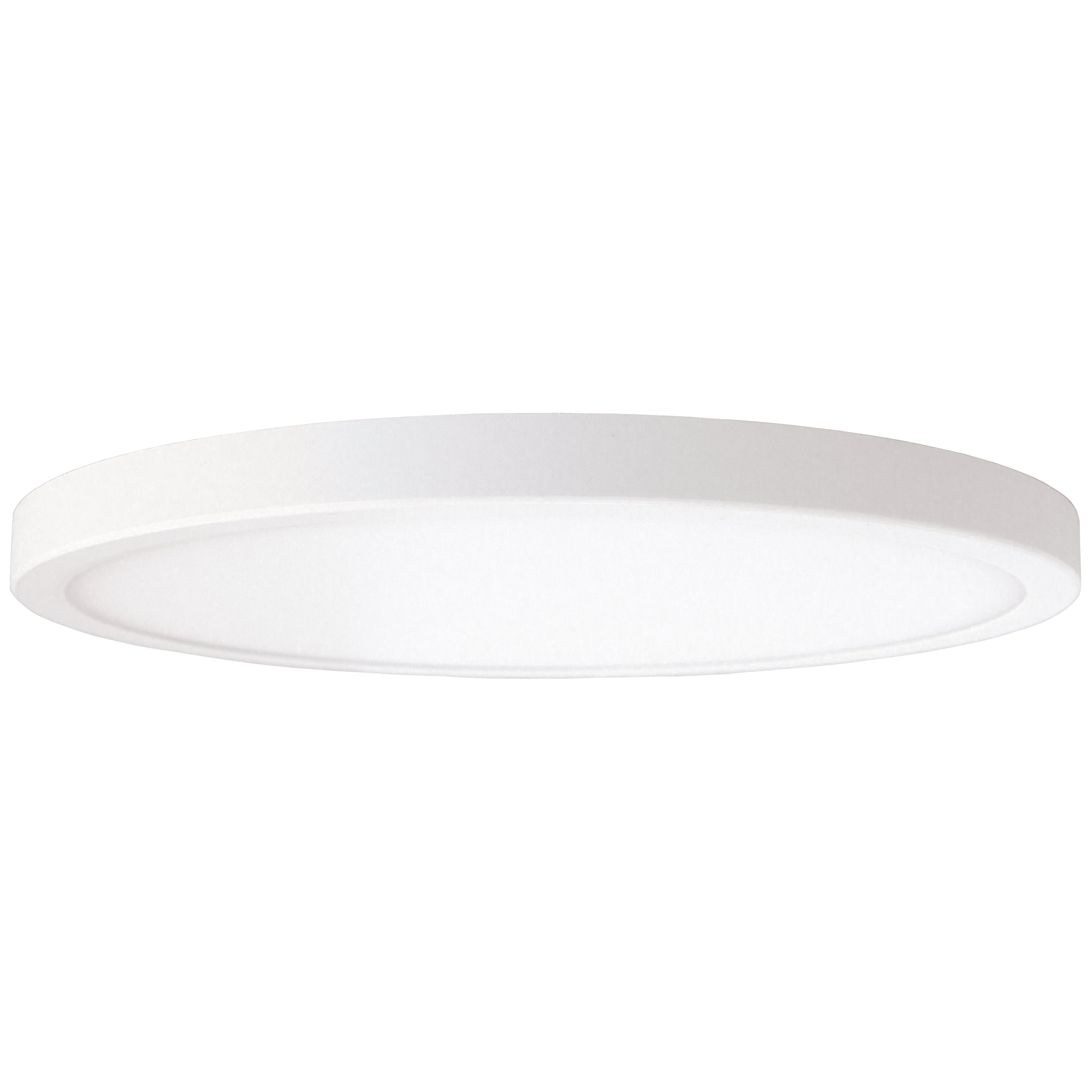 11-inch Round Flat Panel 1700 Lumen LED Light 5CCT White/Black/Nickel, 6-Pack