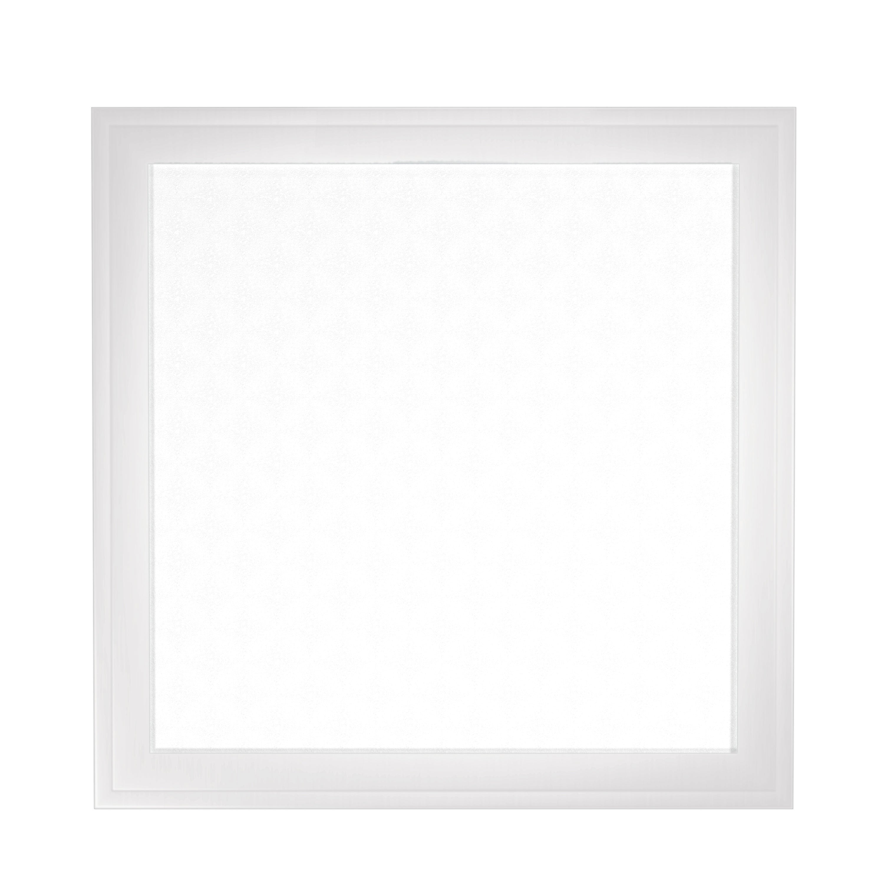 12" x 12" 1300 Lumen Integrated LED Flat Panel Light, White/Nickel Trim set, 4-Pack