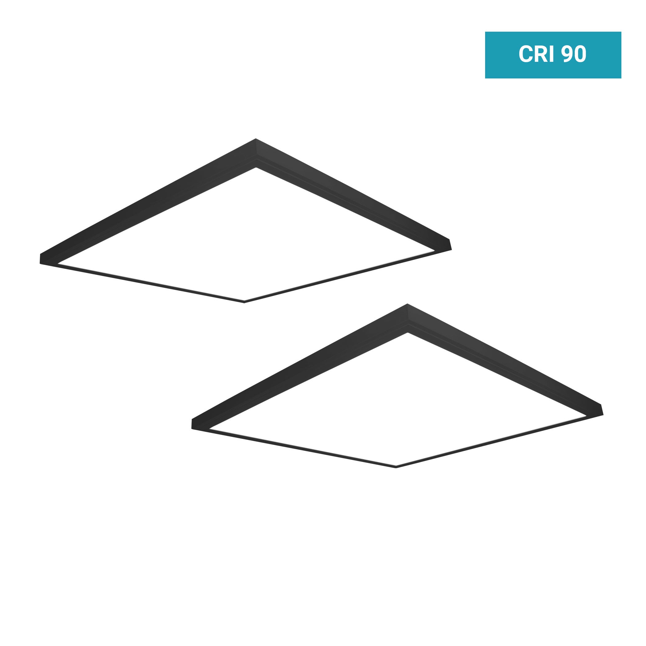 2 ft. x 2 ft. 4200 Lumen LED Flat Panel Ceiling Flush Mount Light, 2-Pack