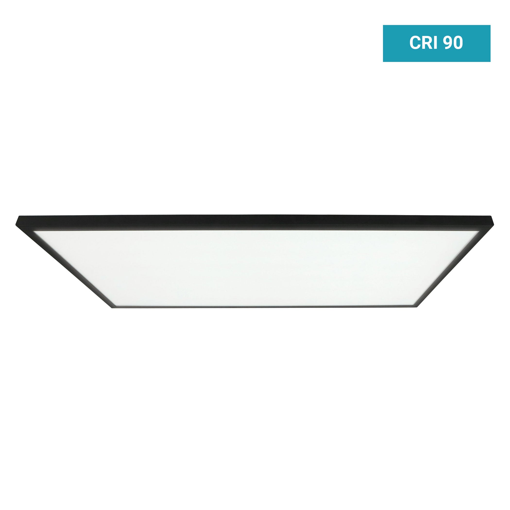 2 ft. x 4 ft. Black 5500 Lumen 3 Power Level LED Flat Panel Light 5CCT, 2-Pack