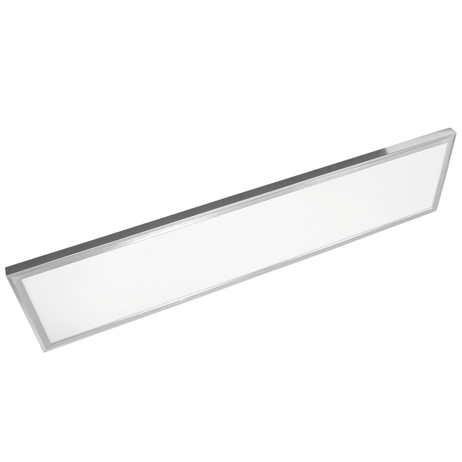 1 ft. x 4 ft. Backlit Flat Panel 4500 Lumen LED Light 5CCT, Brushed Nickel, 2-Pack