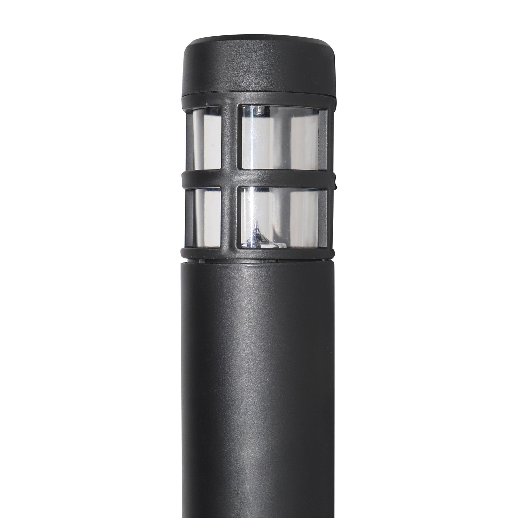 Solar-Powered LED Path Light, Bollard Style, 4-Pack