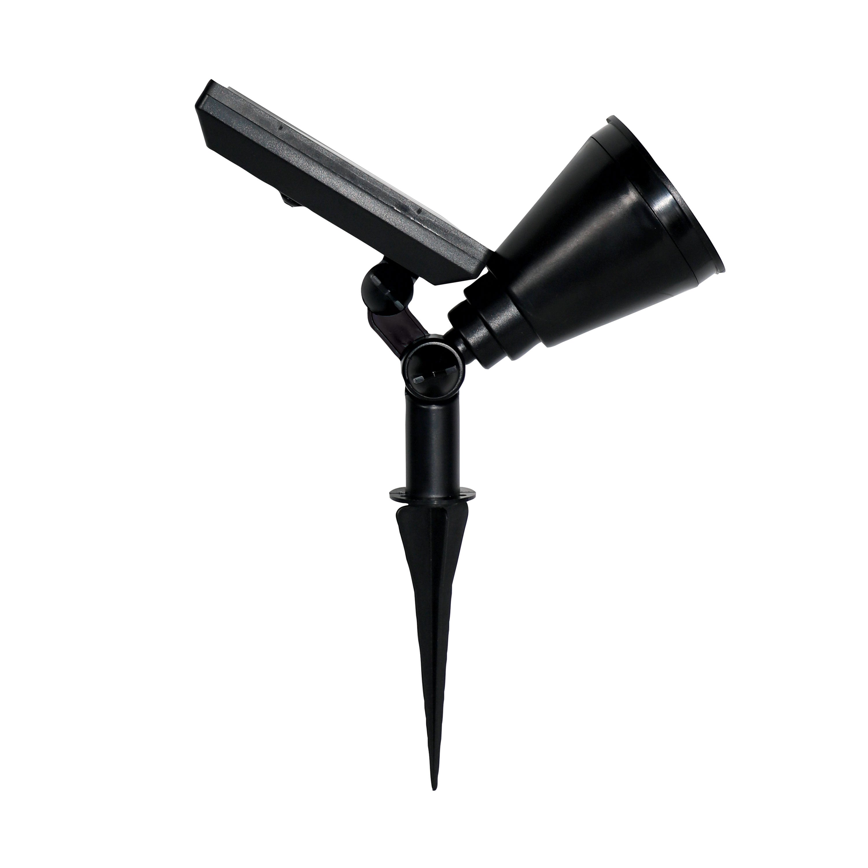 Solar-Powered 5 Lumen LED Spot Light, 2-Pack