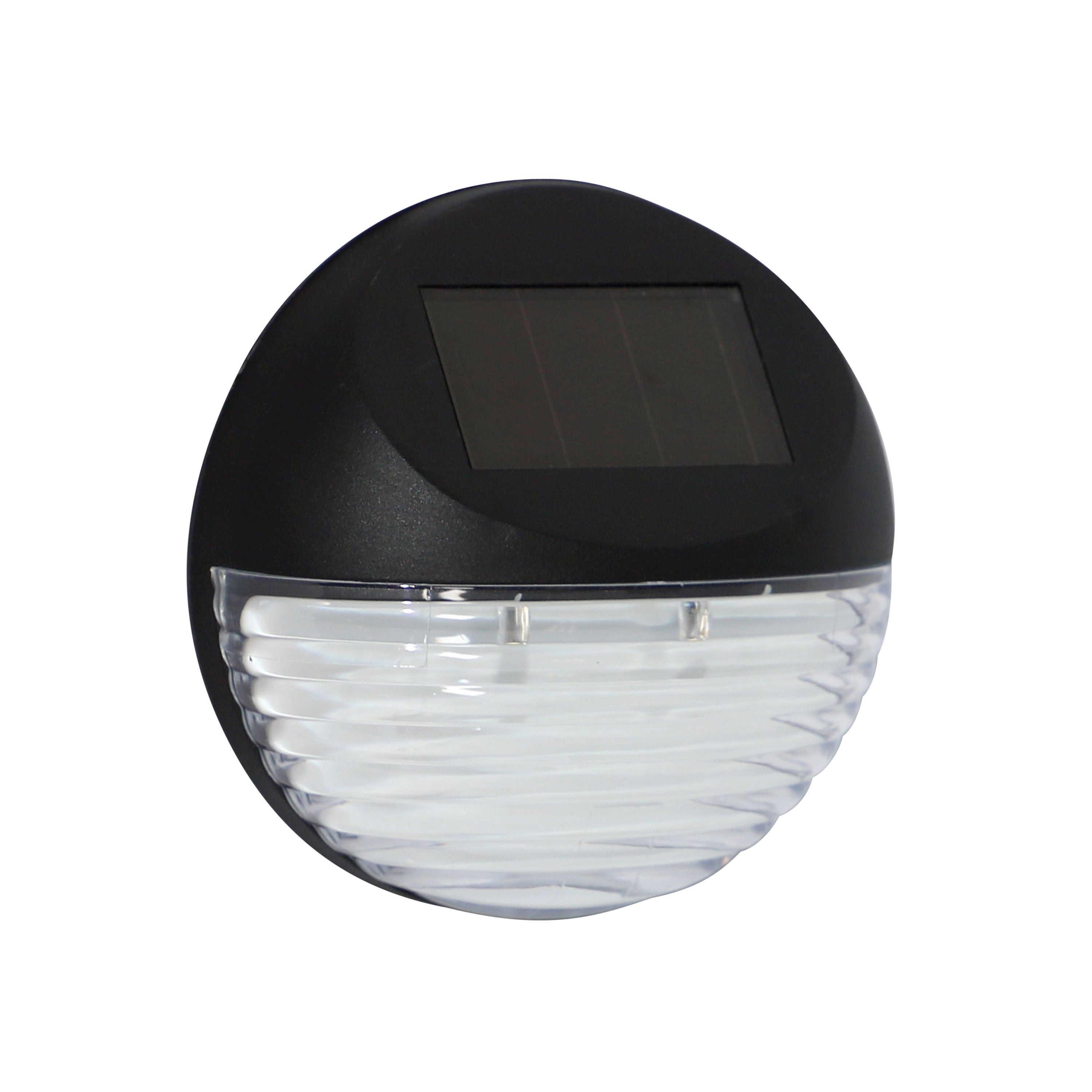 Solar-Powered LED Round Wedge Light, 4-Pack
