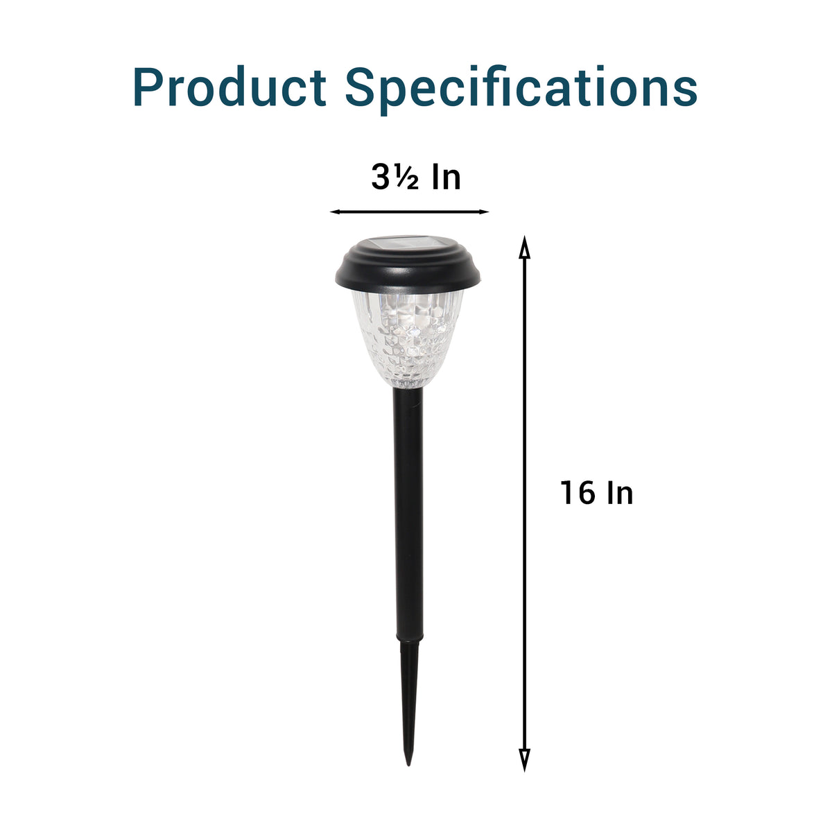 Solar-Powered LED Path Light with Color Changing, Garden Stake, 6-Pack
