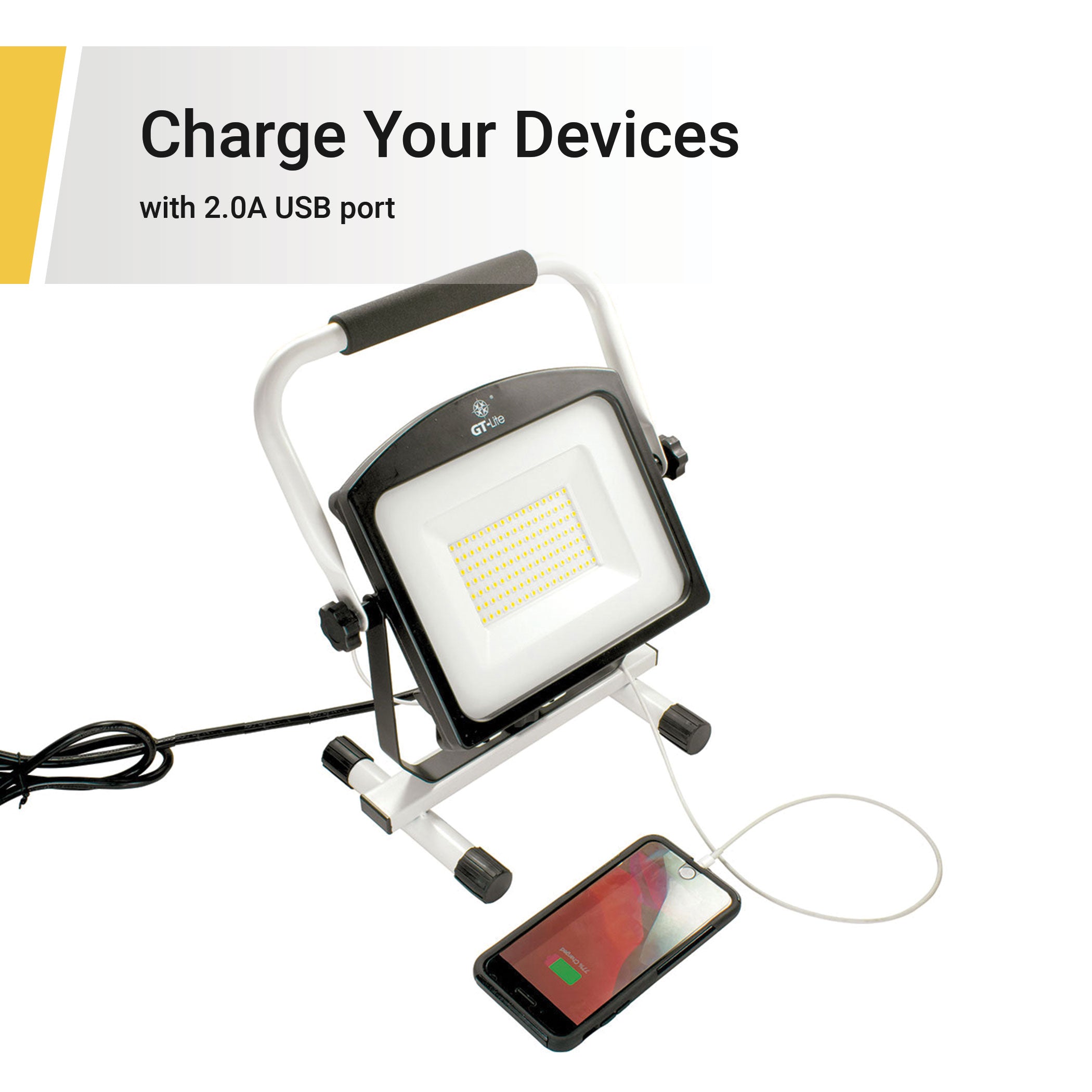 Corded Work Light with USB