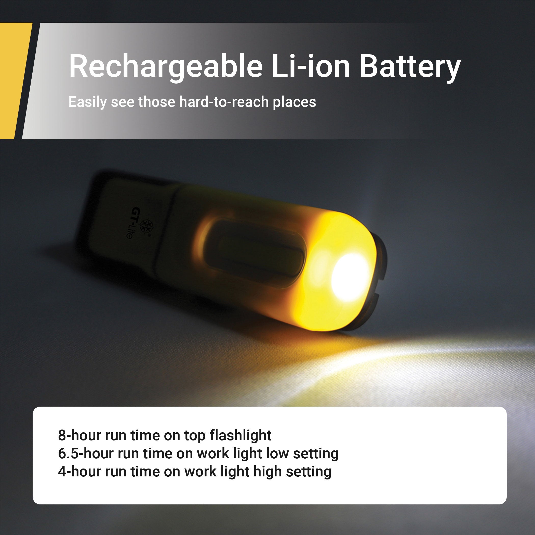 LED Handheld Rechargeable Work Light Flashlight