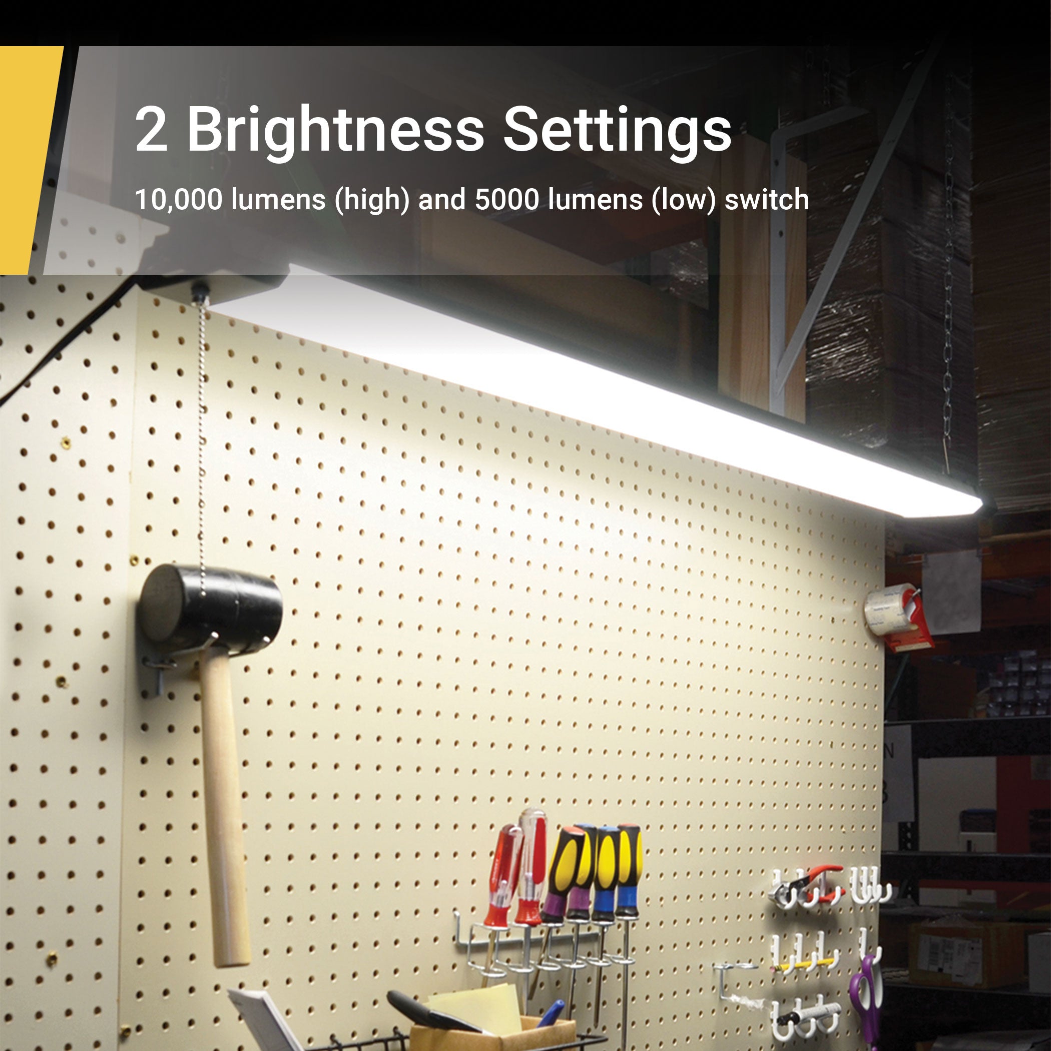 LED 4ft Shop Light 10 000 5000 Lumen 105W Linkable